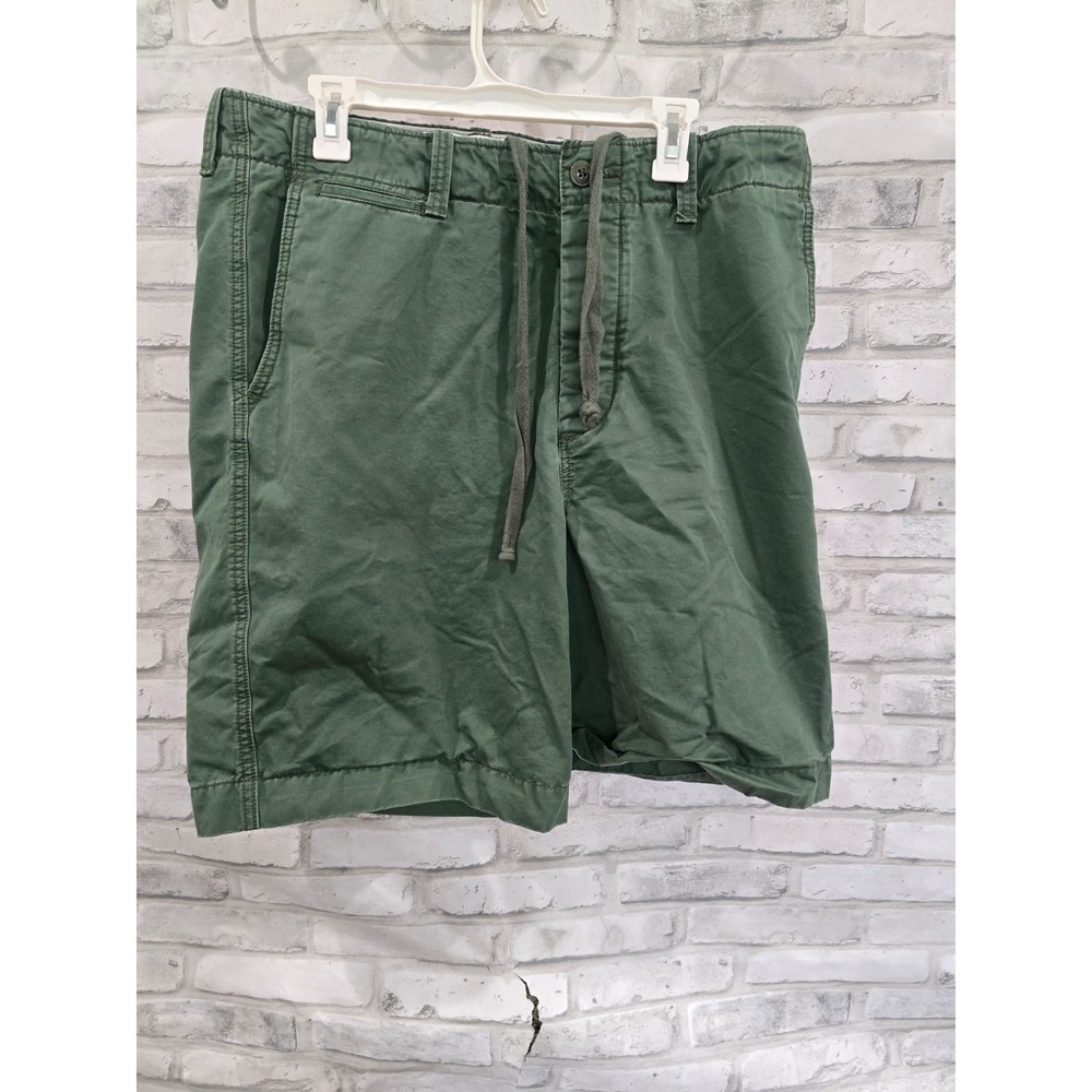 Abercrombie & Fitch Sz 36 Regulation Officer Chino Shorts Men Y2K Vintage Olive